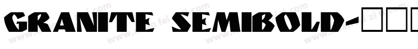 Granite SemiBold字体转换